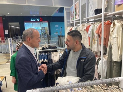 KAZIM KONAK AVM ESNAFI VE HALKLA BULUŞTU