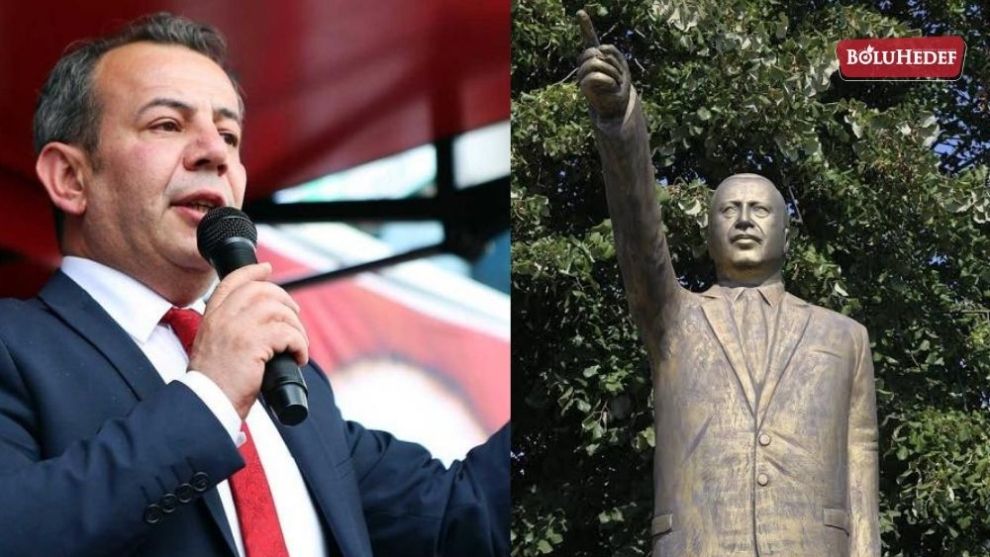 TANJU ÖZCAN, RECEP TAYYİP ERDOĞAN'IN HEYKELİNİ DİKECEK