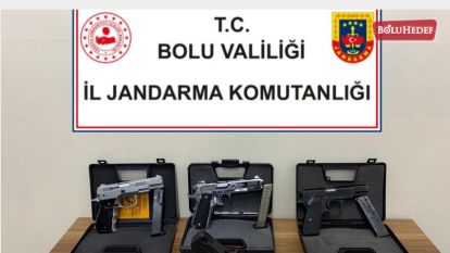 4 RUHSATSIZ SİLAH ELE GEÇİRİLDİ