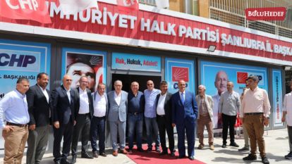 BOLU BELEDİYE BAŞKANI TANJU ÖZCAN CHP ŞANLIURFA İL BİNASINI ZİYARET ETTİ 
