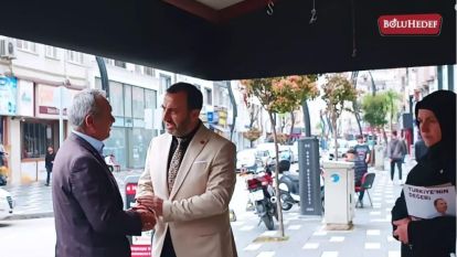 CUMHURİYET CADDESİ'NDE SADETTİN BASKIN'A YOĞUN İLGİ 