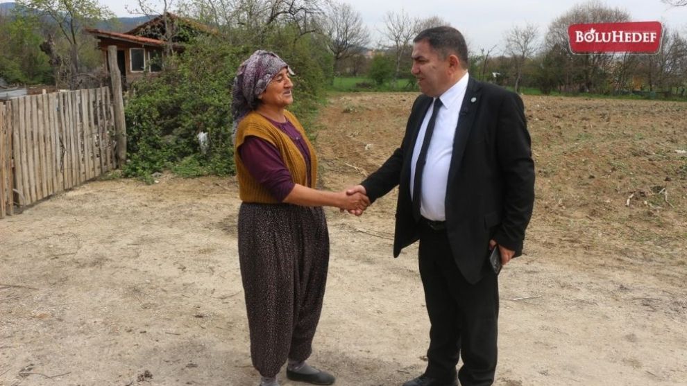 AHMET ÖRNEKBAŞ’TAN BOLU ÇİFTÇİSİNE GÜZEL VAATLER