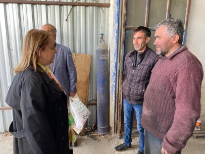 ARZU AYDIN SEBEN VE KIBRISCIK'A ÇIKARMA YAPTI