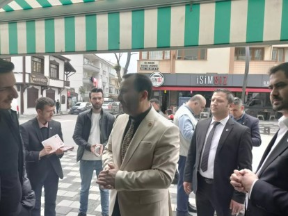 CUMHURİYET CADDESİ'NDE SADETTİN BASKIN'A YOĞUN İLGİ