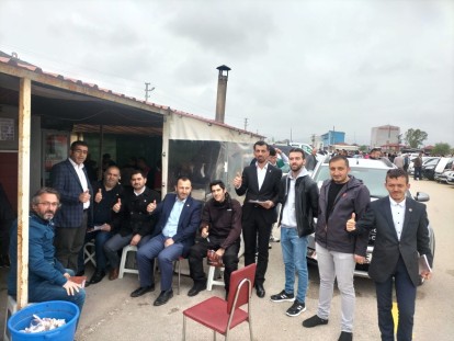 SADETTİN BASKIN OTO PAZARI ESNAFINI ZİYARET ETTİ