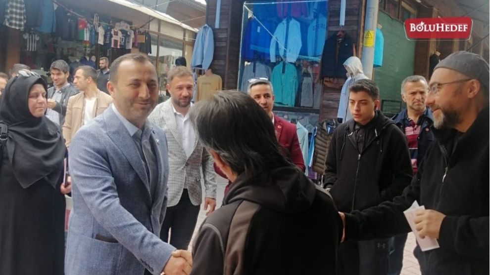 SADETTİN BASKIN YUKARI ÇARŞI ESNAFIYLA BULUŞTU