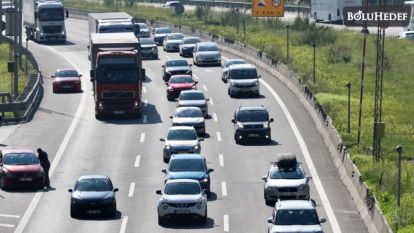 ANADOLU OTOYOLU BOLU DAĞI GEÇİŞİNDE BAYRAM YOĞUNLUĞU