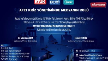 TİMBİR'DEN "AFET KRİZ YÖNETİMİNDE MEDYANIN ROLÜ" PANELİ