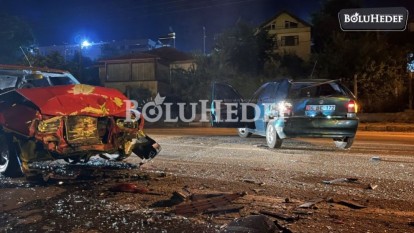 BOLU'DA KAZA : 2 YARALI