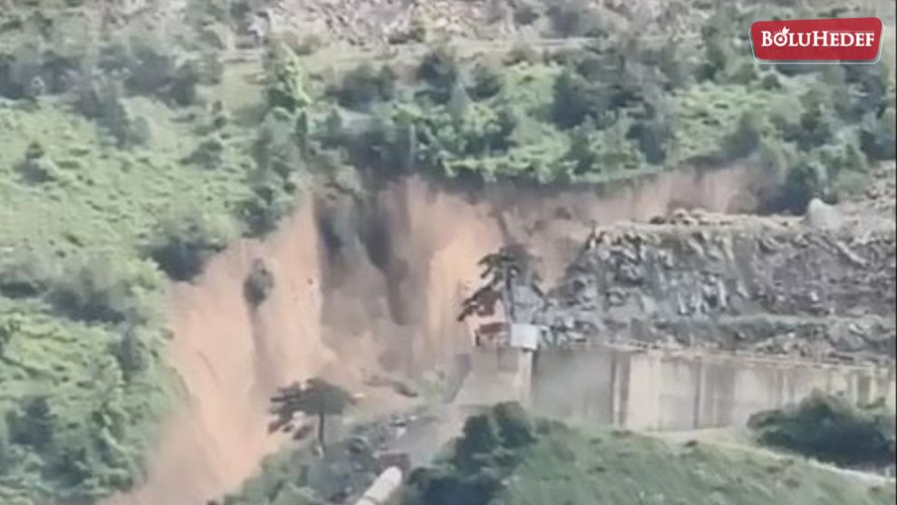 MUDURNU'DAKİ HEYELAN KAMERAYA BÖYLE YANSIDI