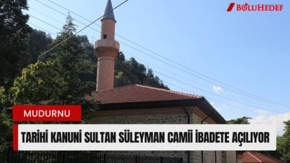 KANUNİ SULTAN SÜLEYMAN CAMİİ İBADETE AÇILIYOR 