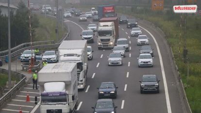 KURBAN BAYRAMINDA BOLU'DAN 1 MİLYON ARAÇ GEÇTİ  