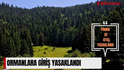 ORMANLARA GİRİŞ YASAKLANDI 