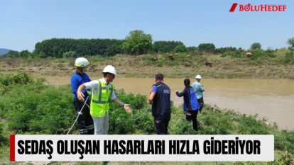SEDAŞ OLUŞAN HASARLARI HIZLA GİDERİYOR