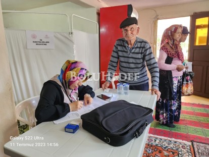 MUDURNU TAŞÇILAR KÖYÜNDE SAĞLIK TARAMASI YAPILDI