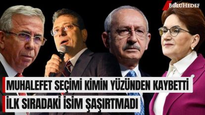 MUHALEFET SEÇİMİ KİMİN YÜZÜNDEN KAYBETTİ?” ANKETİ