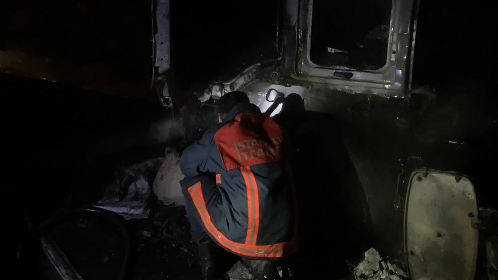 Karabük’te seyir halindeki tır yandı