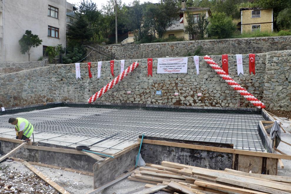 Maçka’da Aile Sağlığı Merkezi ve 112 Acil İstasyonu’nun temeli törenle atıldı