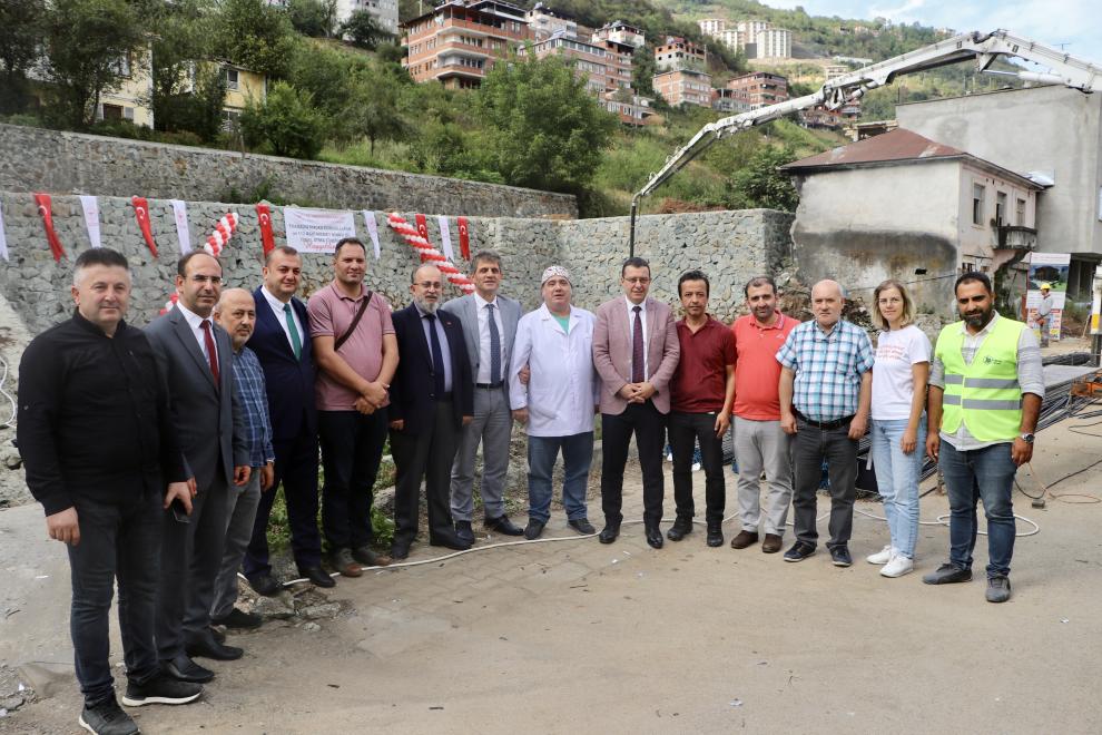 Maçka’da Aile Sağlığı Merkezi ve 112 Acil İstasyonu’nun temeli törenle atıldı
