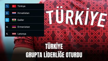 A Milli Futbol Takımı tarihinde ilk kez eleme grubunu lider tamamladı