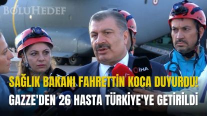 Gazze'den 26 hasta Türkiye'ye getirildi