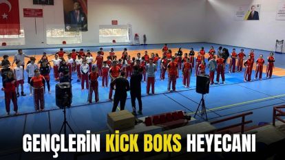GENÇLERİN KİCK BOKS HEYECANI