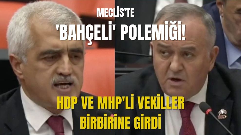 HDP VE MHP'Lİ VEKİLLER BİRBİRİNE GİRDİ