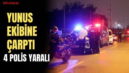 ARAÇ YUNUS EKİBİNE ÇARPTI