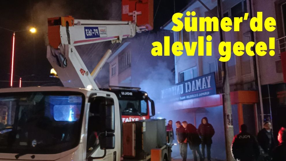 Bolu'da bir tekstil atölyesinde çıkan yangın korkuttu