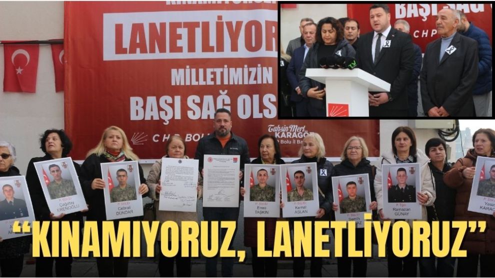 “KINAMIYORUZ; LANETLİYORUZ”
