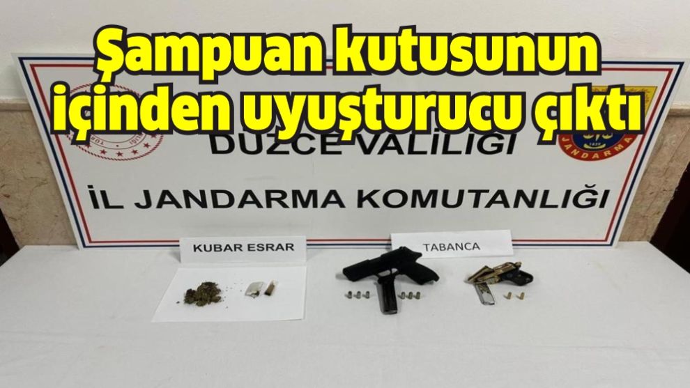 Şampuan kutusunun içinden uyuşturucu çıktı
