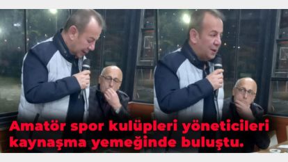 Amatör spor kulüpleri yöneticileri kaynaşma yemeğinde buluştu.