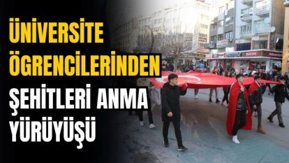  Bolu'da 20 kişiyle şehitleri anma yürüyüşü düzenlendi