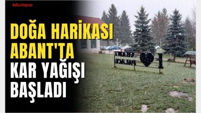 BOLU'NUN DOĞA HARİKASI ABANT'TA KAR YAĞIŞI BAŞLADI
