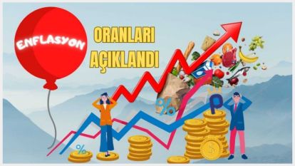Enflasyon aralıkta yüzde 2,93 arttı, yıllık bazda yüzde 64,77 oldu.