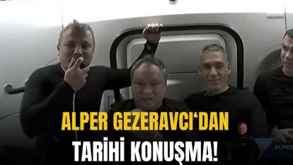 Tarihi andan ilk görüntüler: Alper Gezeravcı uzayda bakın neler söyledi?