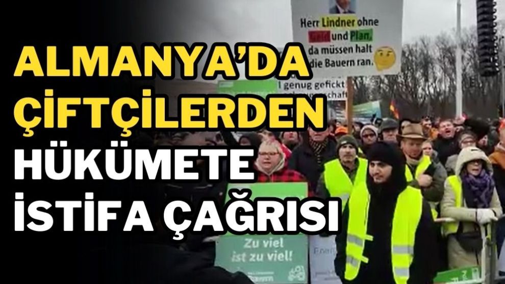 Almanya'da çiftçilerden hükümete istifa çağrısı