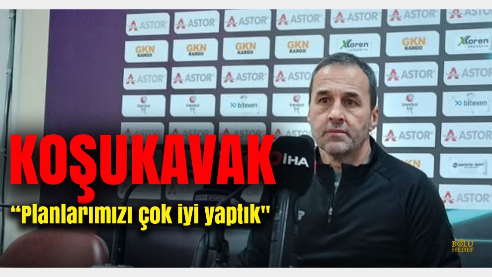 Boluspor Teknik Direktörü Yalçın Koşukavak'tan maç sonu açıklamalar