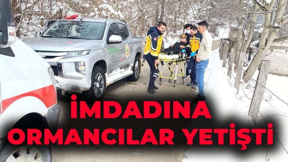 Ormanlık alanda traktör altında kalan yaralı vatandaşı ormancılar kurtardı