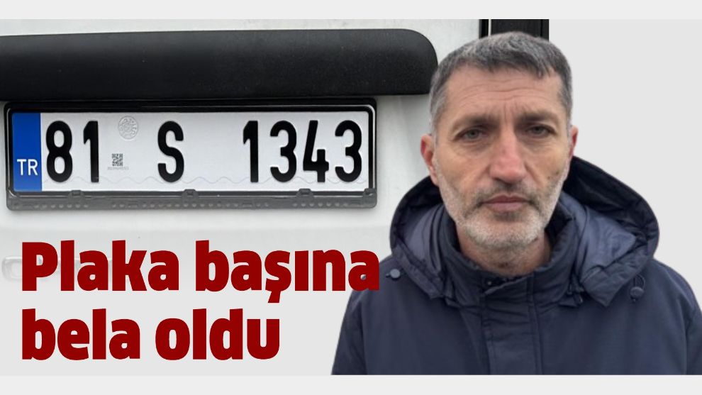 Plaka değişikliği yanlış anlaşılmaya sebep oldu