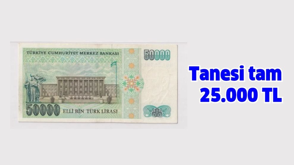 Sarraflar bile tırım tırım onu arıyor! Eski 50.000 TL'lik banknotu bulan turnayı 12'den vurdu! Tanesi tam 25.000 TL...