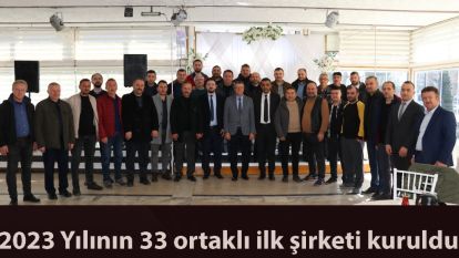 2024 yılının çok ortaklı ilk şirketi 33 ortaklı