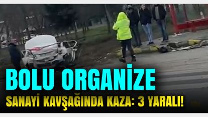 Bolu'da Organize Sanayi Kavşağı'nda Meydana Geldi: 3 yaralı