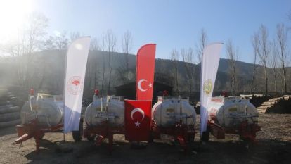 Göynük'te 4 Adet yangın söndürme su tankerlerinin dağıtım töreni gerçekleştirildi