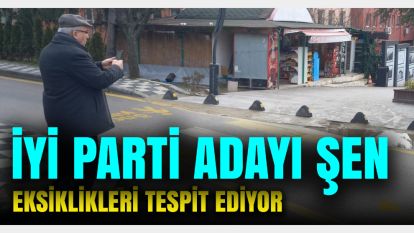İyi Parti Adayı Şen eksikleri tespit ediyor.