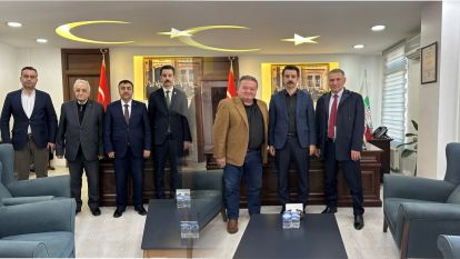 Mudurnu Bağımsız Belediye Başkan Adayları, Kaymakam Ayhan KALAYCIOĞLU'nu Ziyaret Etti