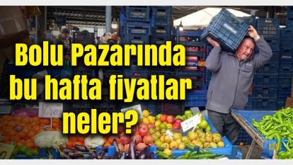 Pazartesi günü kurulan Bolu Pazarında sebze- meyve fiyatları