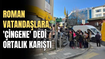 Roman vatandaşlara, 'Çingene' dedi ortalık karıştı