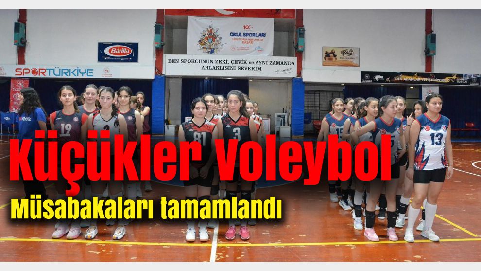 Bolu'da küçükler voleybol il müsabakaları tamamlandı: İşte birinci takım!