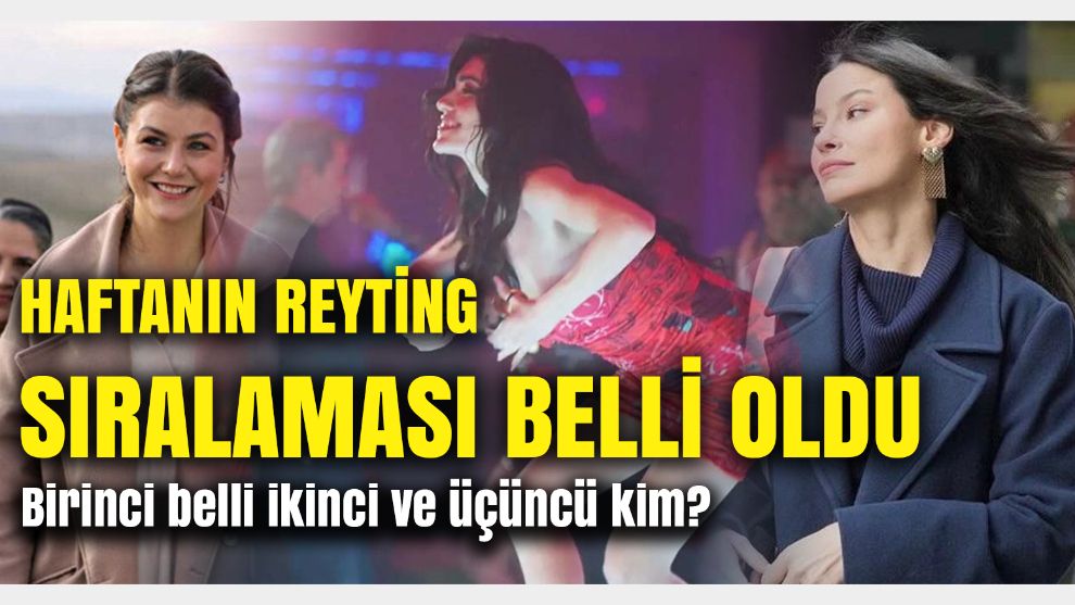 Haftanın reyting sıralaması belli oldu: 'İnci Taneleri' İlk Sıraya Yerleşti Kızılcık Şerbeti ve Gönül Dağı kaçıncı sırada?